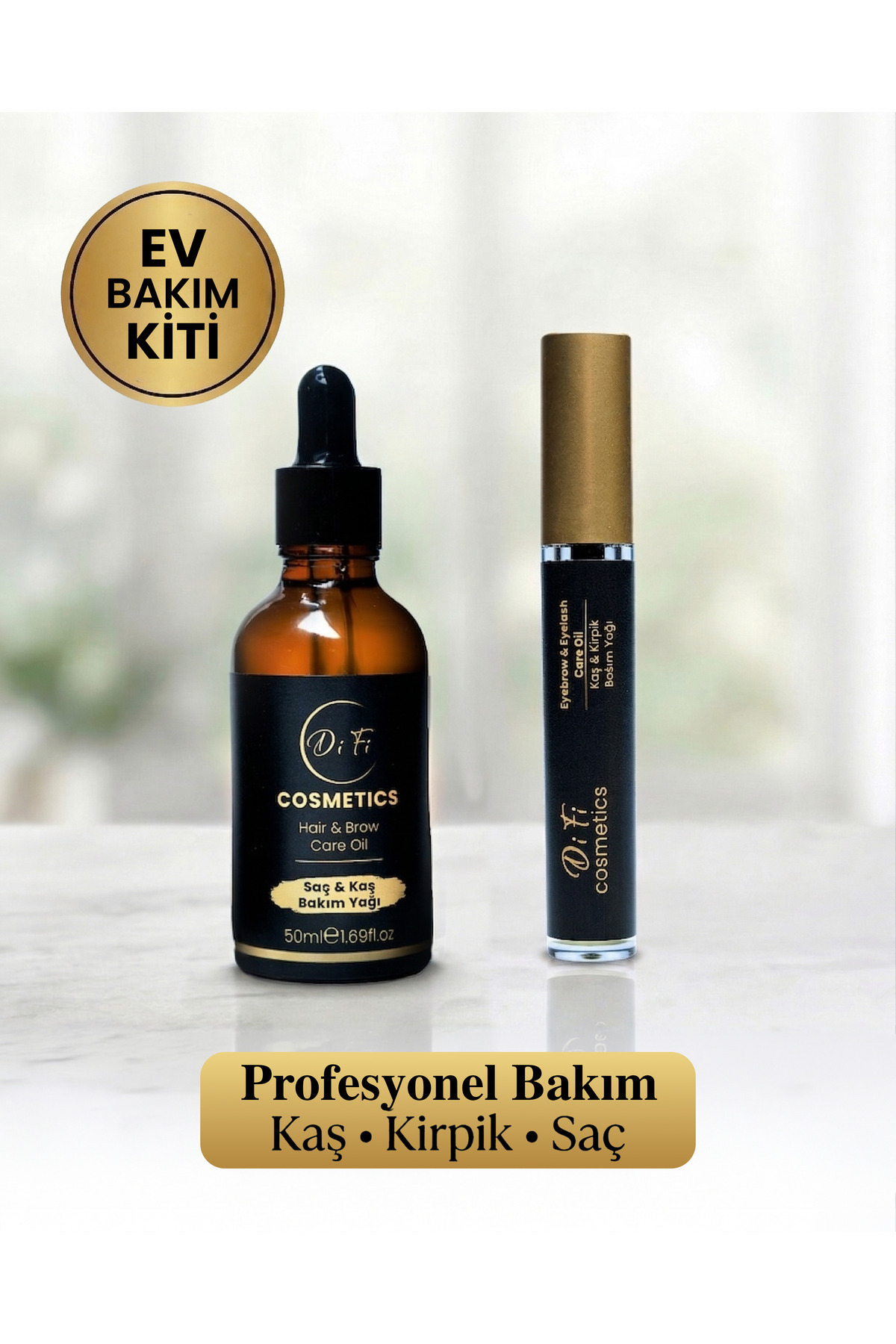 روغن مراقبت از مو و ابرو، بسته ۲ عددی (۵۰ میلی لیتر + ۱۰ میلی لیتر) — Difi5010