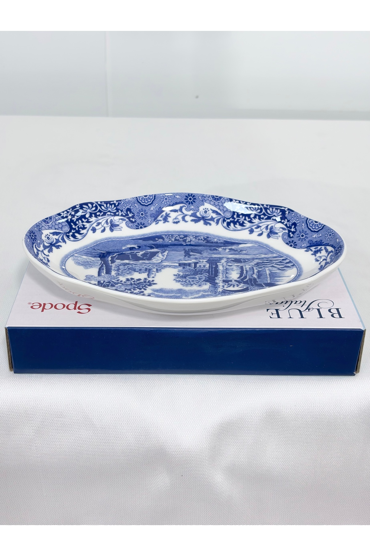 SPODE Blue Italian Oval Servis Tabağı - Fiyatı, Yorumları