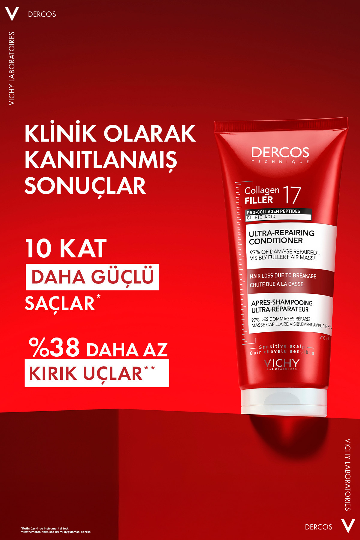 Dercos Collagen 17 Filler Tüm Saç Tiplerine Uygun Koparak Dökülme Karşıtı Saç Bakım Kremi 200 ml — 3337875920971 — تصویر 4 از 9