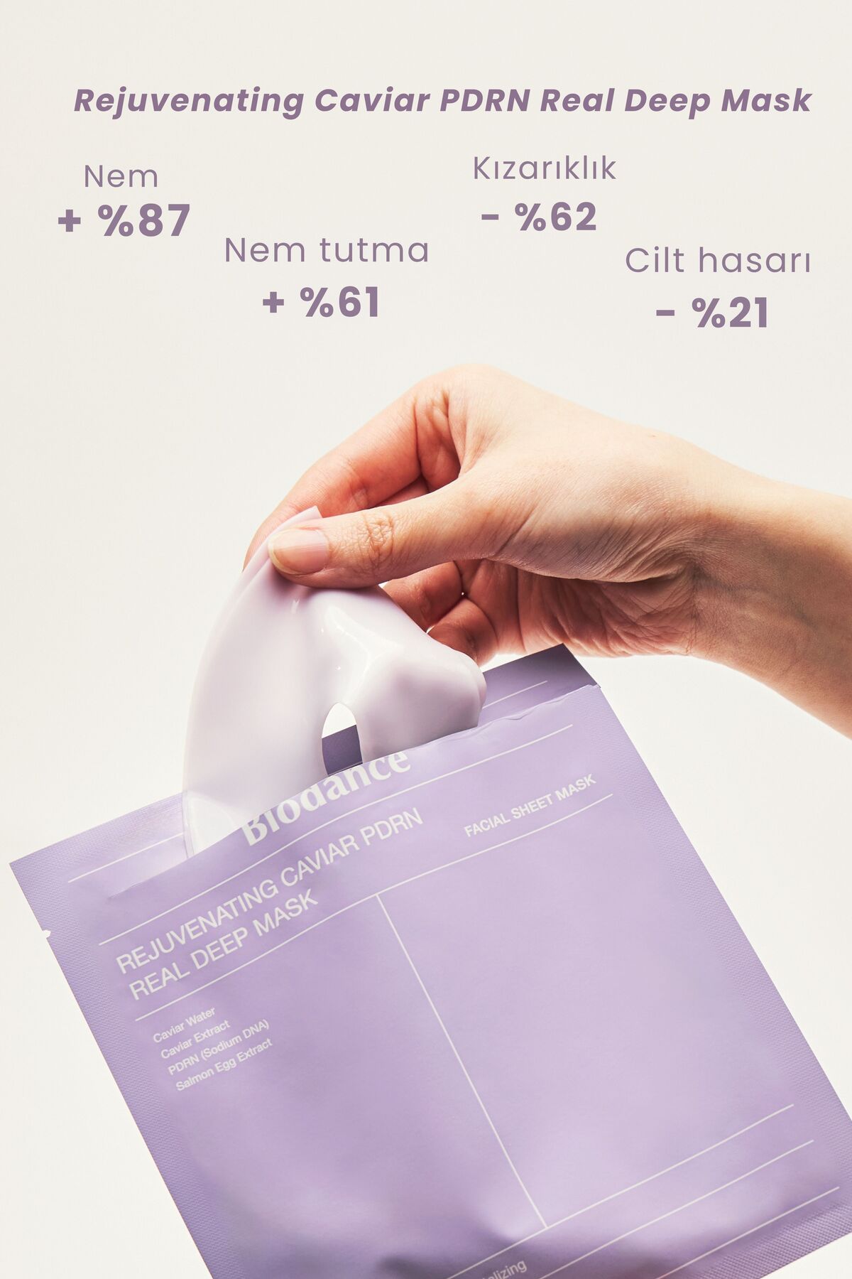 Rejuvenating Caviar PDRN Real Deep Mask- Cilt Yenileyici & Sıkılaştırıcı Maske H3472AXNS — SB-357 — تصویر 3 از 5