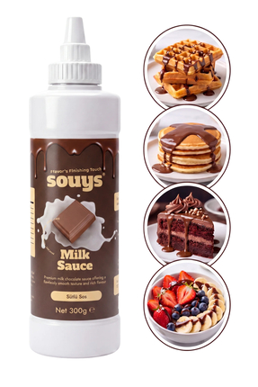 Souys Sütlü Tatlı Çikolata Sos 300 gr - Waffle & Krep & Pankek & Dondurma & K...