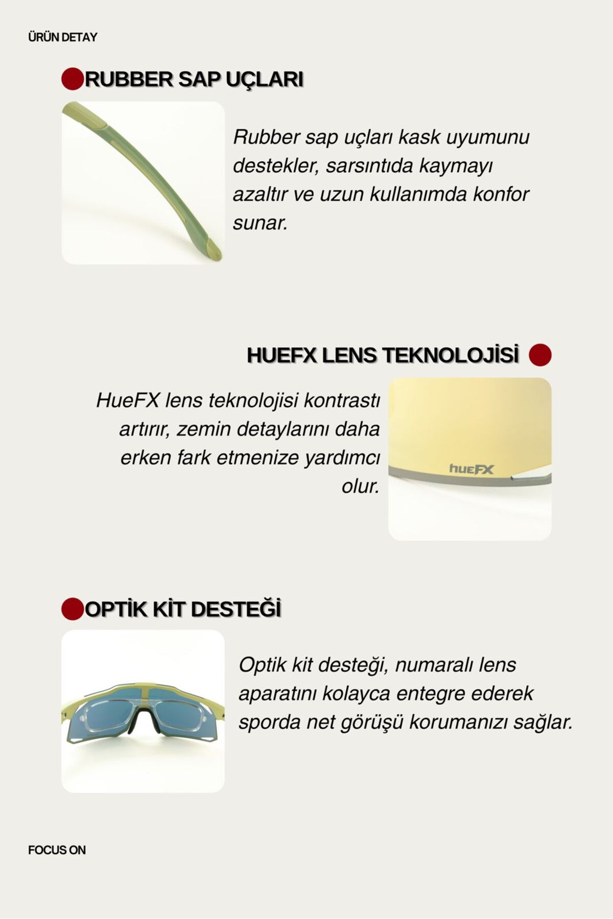 Focus On Nexa HueFX Spor Güneş Gözlüğü | Bisiklet Koşu Outdoor