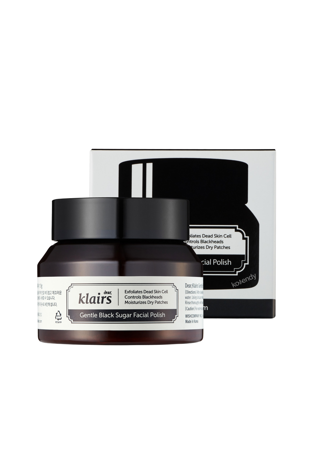 Dear Klairs Klairs Gentle Black Sugar Facial Polish Scrub Peeling - Siyah Şekerli Mekanik Peeling 110gr — KRNDY0154