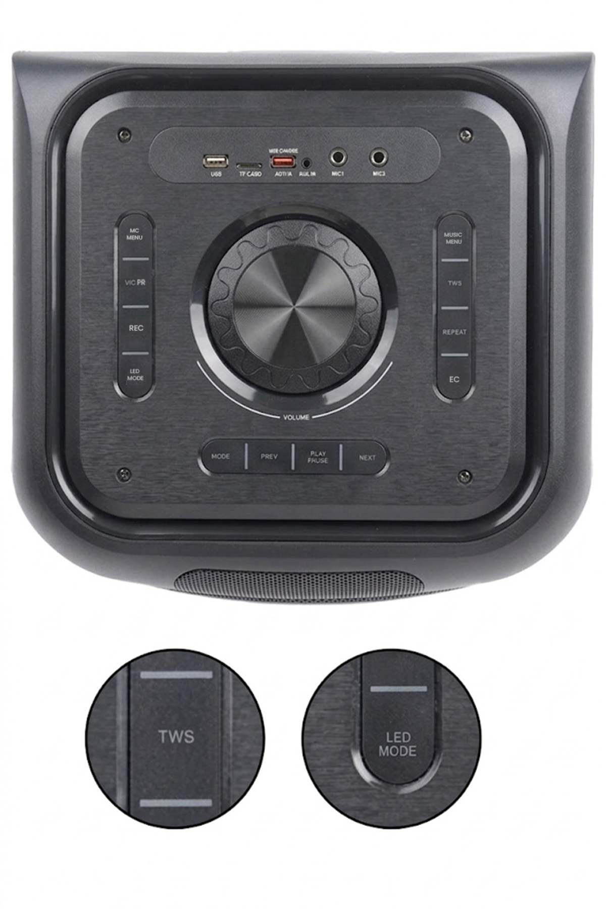 Midex MXR-2000 Mikrofonlu Portatif Taşınabilir Ses Sistemi