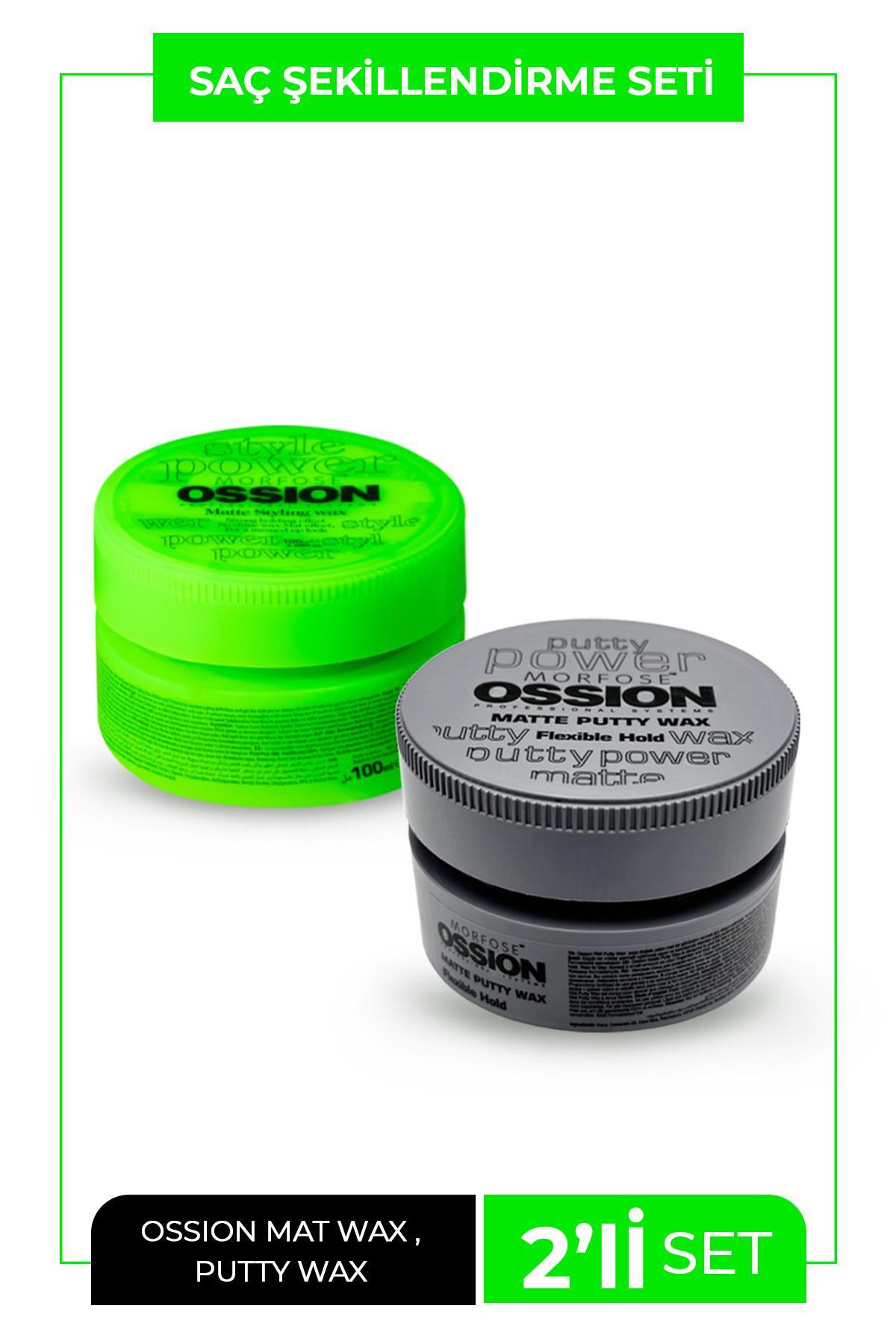 Morfose Ossion Mat Wax 100 ml + Flexible Hold Wax 100 ml — TYC5XXLDGN171534220909814