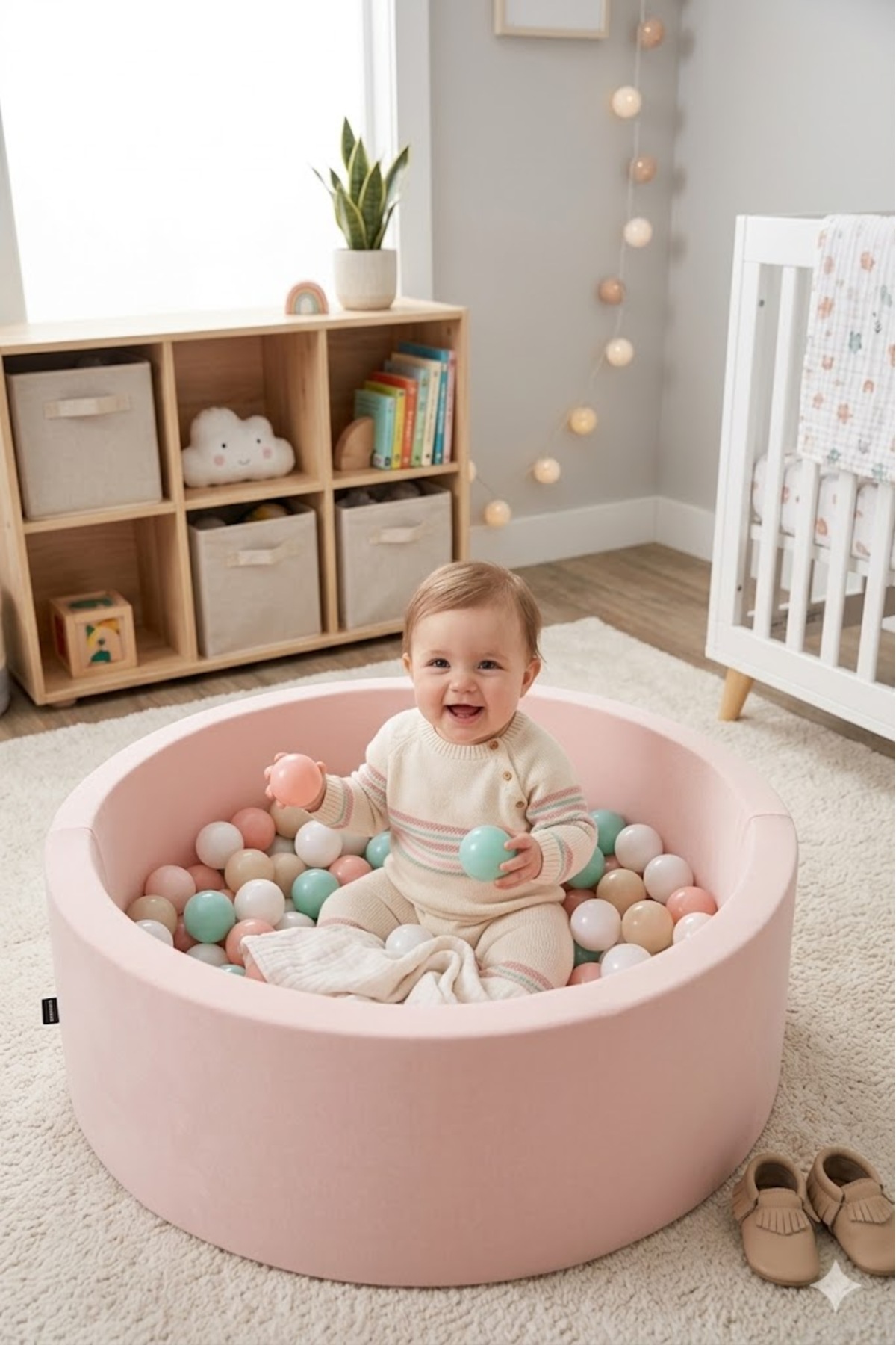 Bubble Pops Pink Ball Pool & Pink White Mint Ball