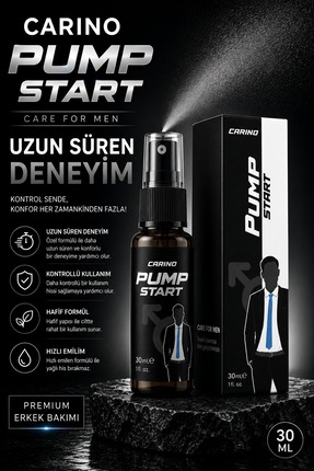 Carino E Bella Carino Pump Start Sprey 30 ML – Erkek Bakım Spreyi