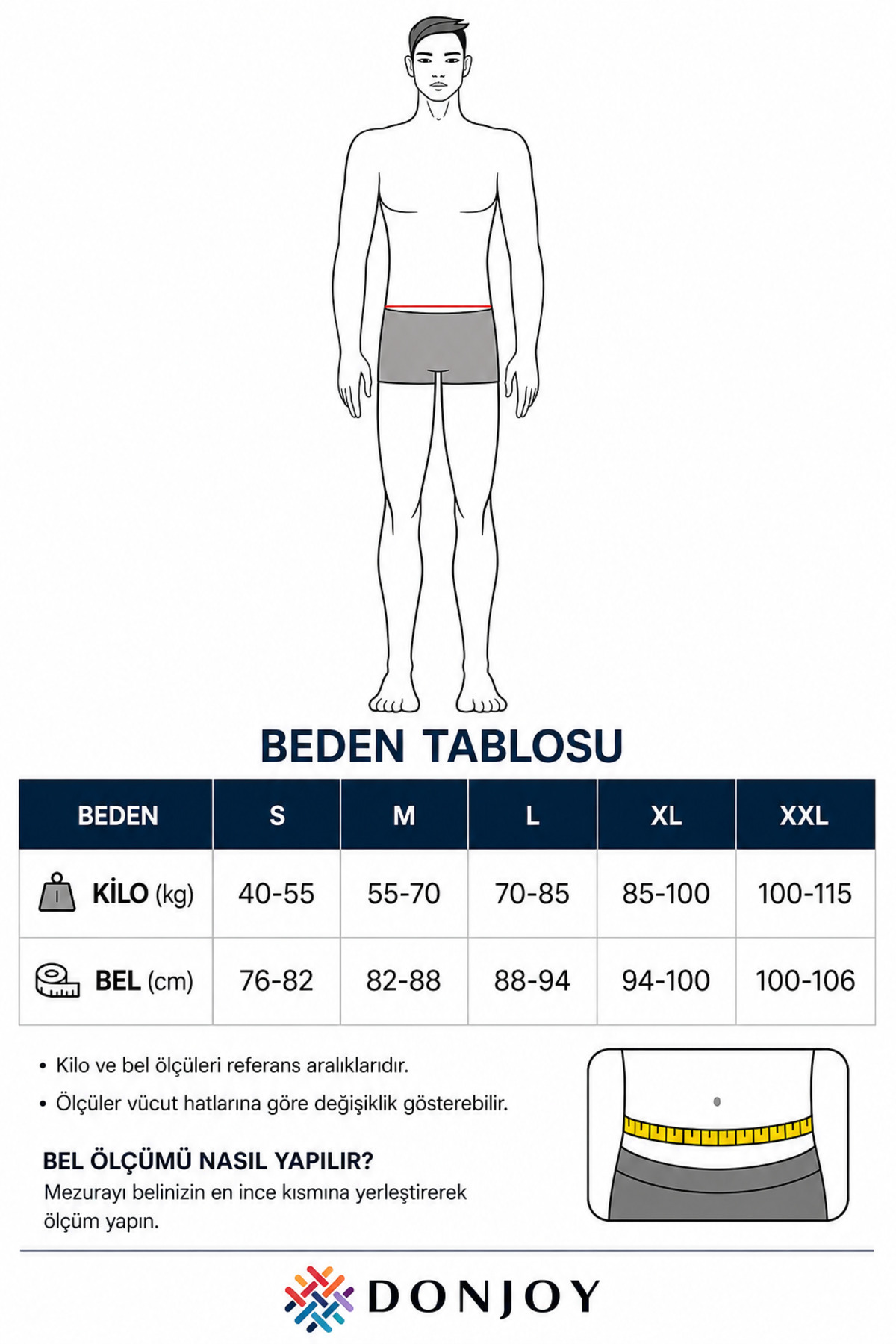 don joy Erkek 5'li Pamuklu Likralı Penye Beli Lastikli Gri Boxer görsel 2