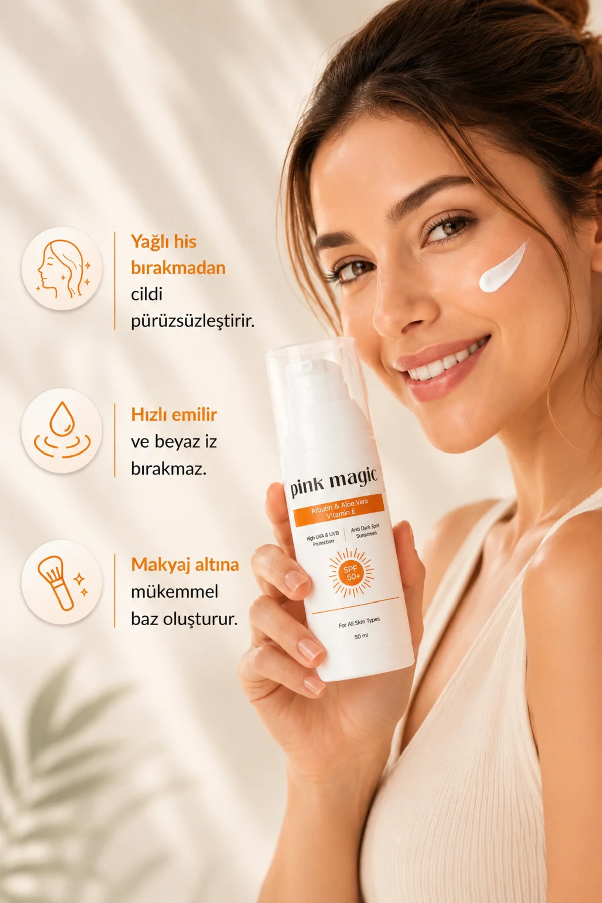 Leke Karşıtı & Aydınlatıcı Yüz Güneş Kremi / SPF 50+ — تصویر 7 از 9
