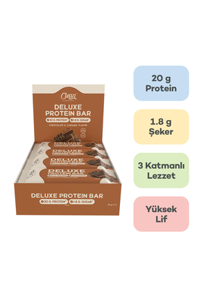 Clean Powders Deluxe Protein Bar %36 Protein 55 Gr 12 Adet - ÇİKOLATA-KARAMEL