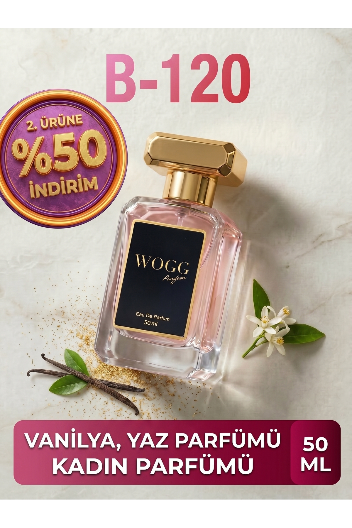 WOGG PARFÜM B120 Goddeess | Uzun Süre Kalıcı | Yaz Kokusu | Edp 50ml Kadın Parfümü | Vanilya, Lavanta, - Fiyatı, Yorumları
