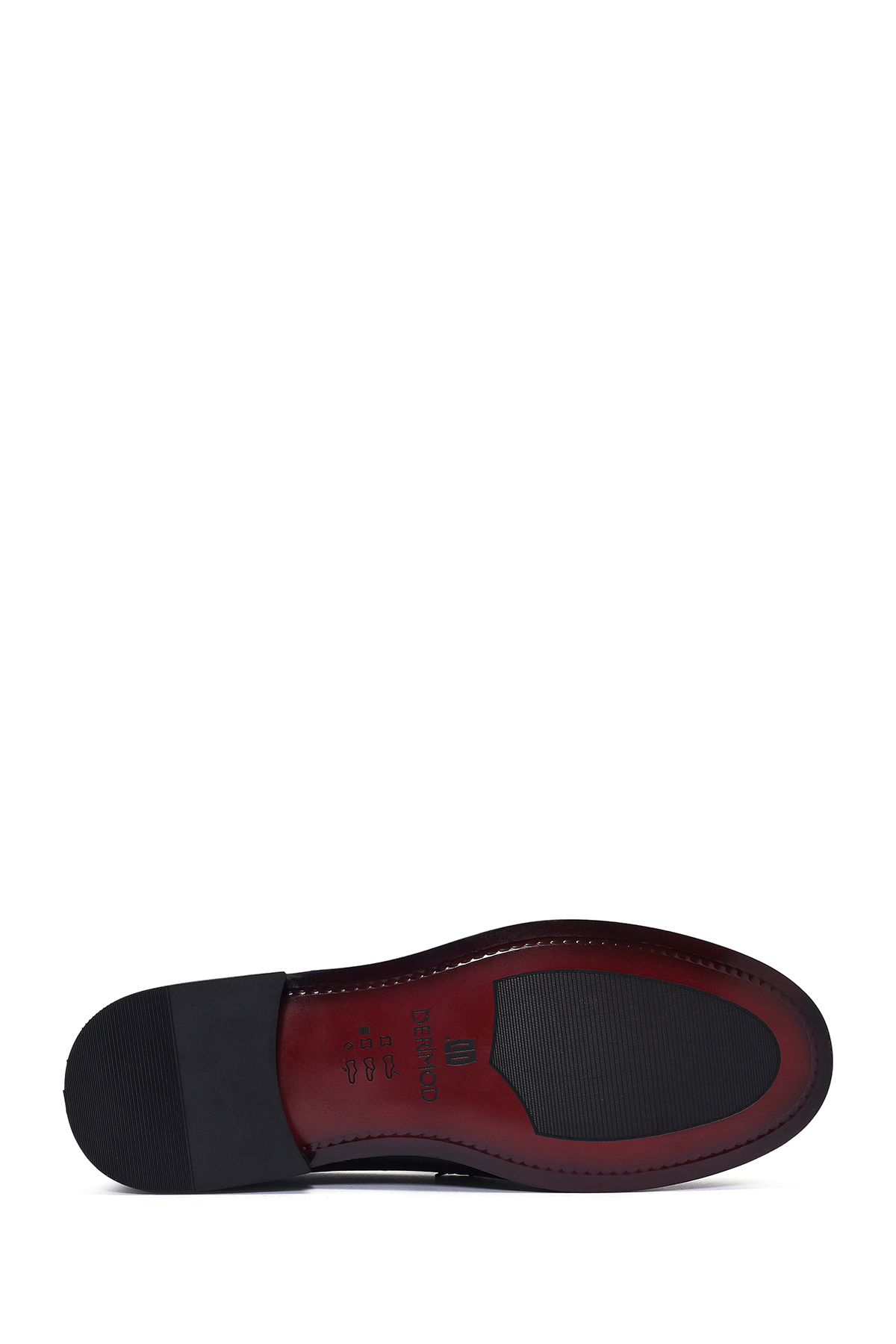 Derimod Erkek Bordo Deri Klasik Loafer 26SFD621122 görsel 5