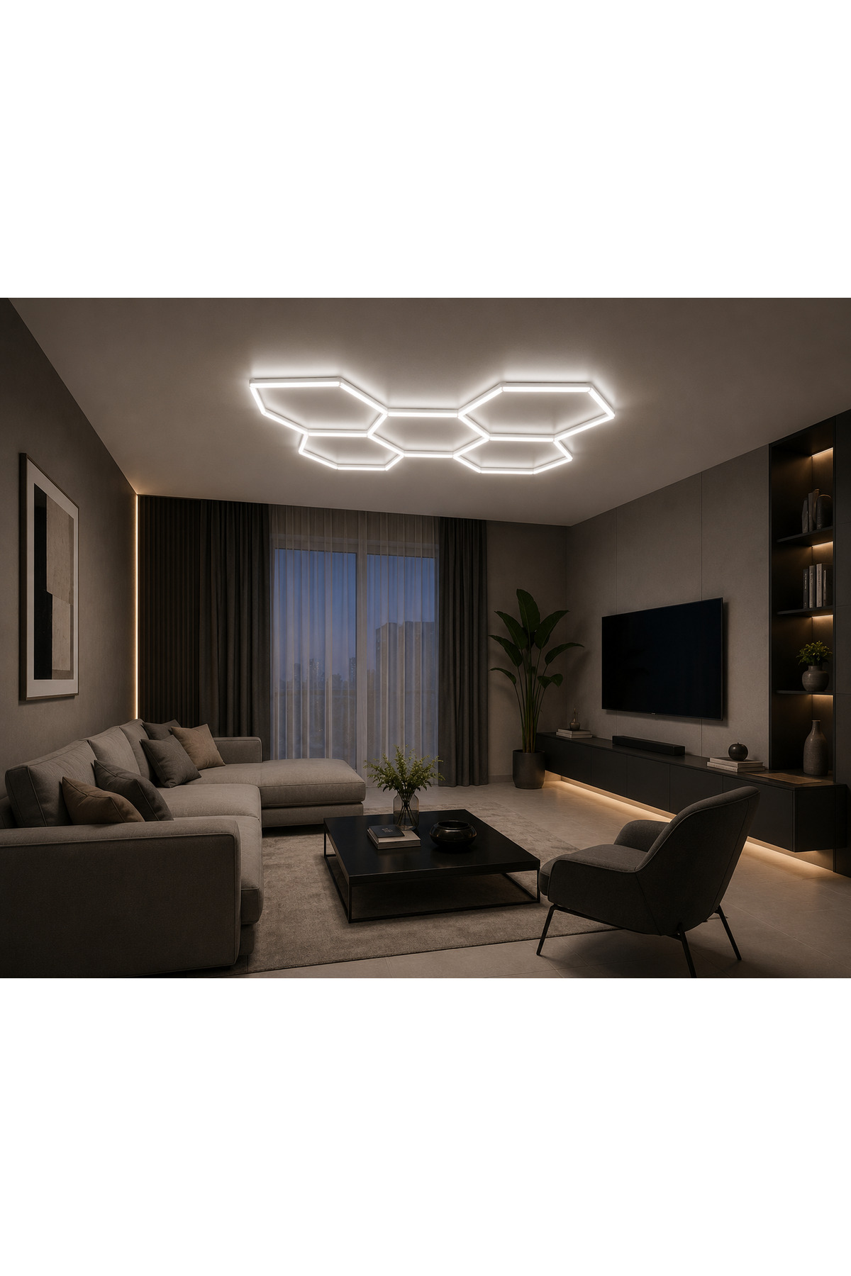 Cata CT-9082 Anzer LED Lineer Armatür Beyaz Işık Lineer Tavan