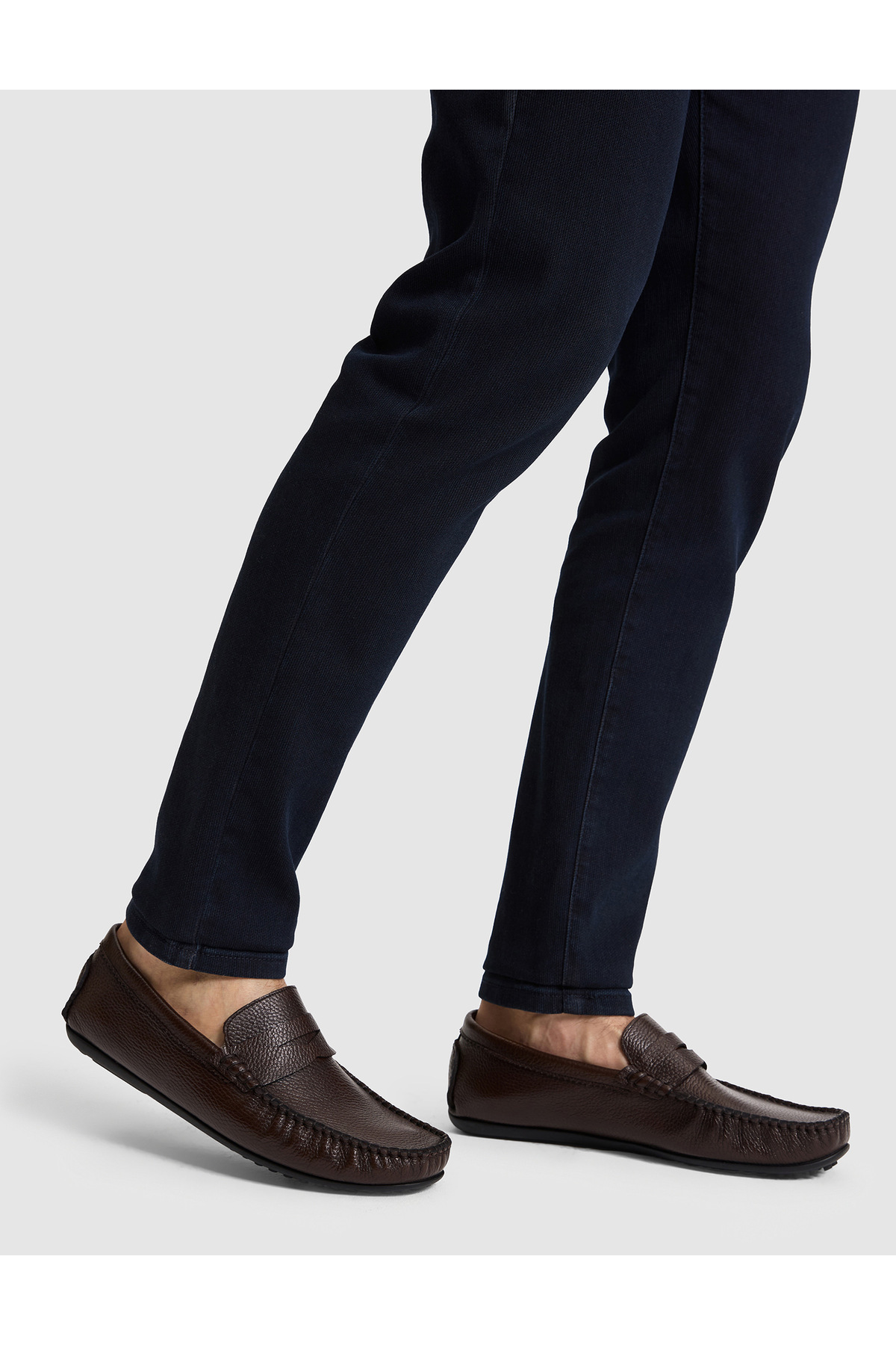 Pierre Cardin Kahverengi Bant Detaylı %100 Deri Loafer Ayakkabı 50327105-VR029 görsel 3