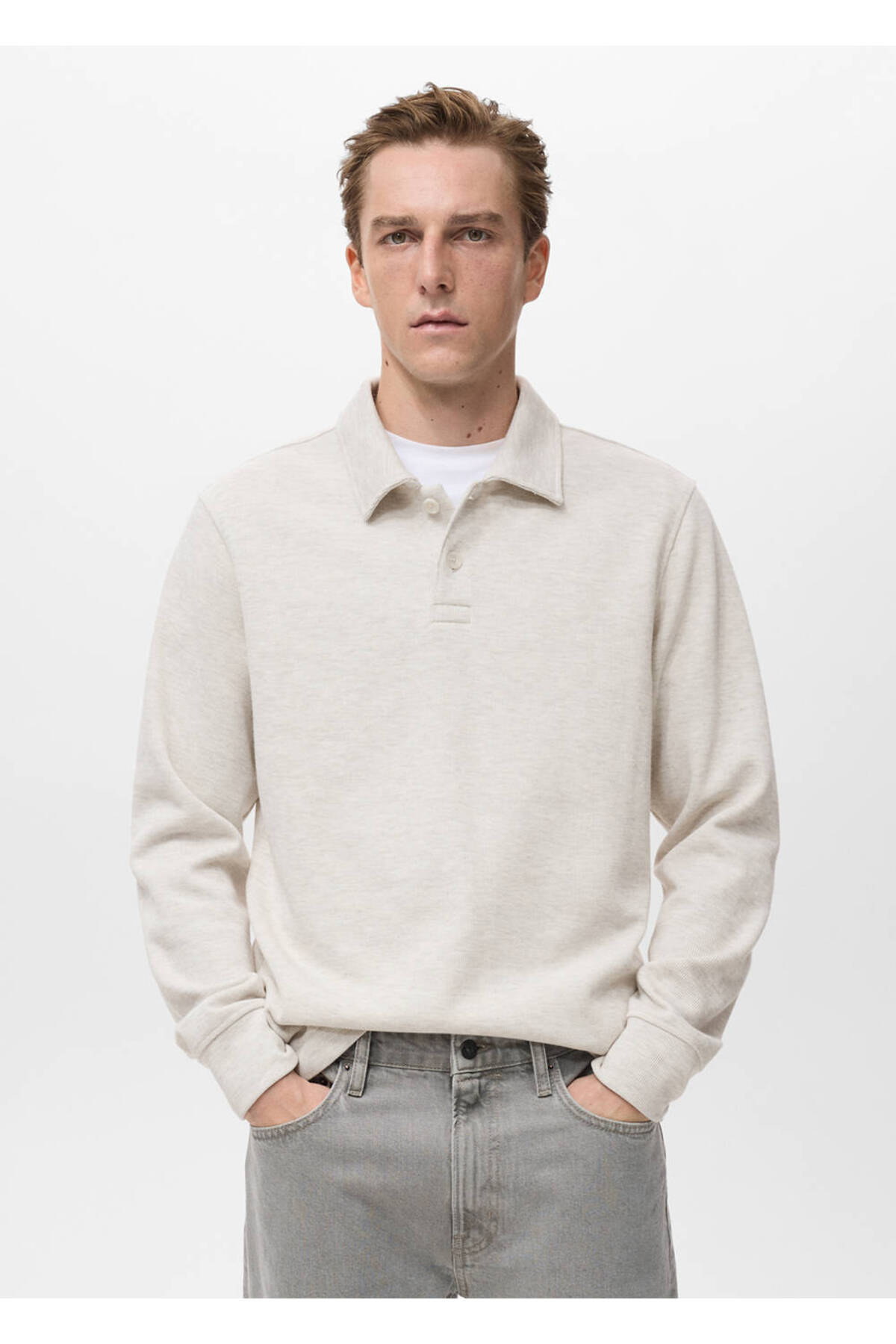 MANGO Man Regular kesim polo sweatshirt