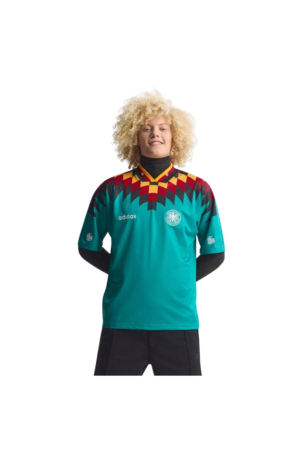 adidas JZ6941-E Dfb Almanya Jsy 94 Erkek T-Shirt Yeşil - Fiyatı