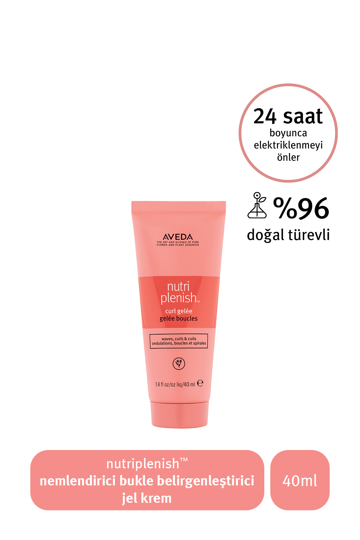 Aveda Nutriplenish Bukle Belirginleştirici Nemlendirici Jel Krem 40ml 018084031094 — TYC00186309054