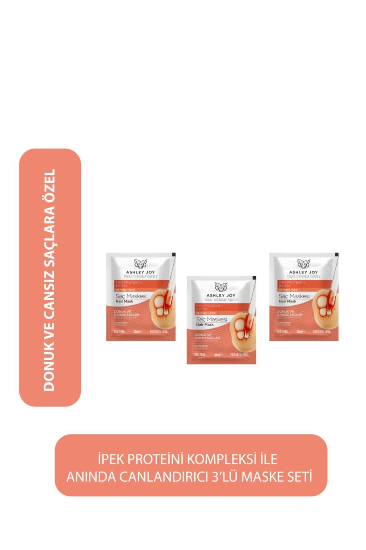 Donuk Ve Cansız Saçlara Özel Canlandırıcı Saç Maskesi 30 ml 3 Adet Avantajlı Set — AJ.10.00031 — تصویر 3 از 3