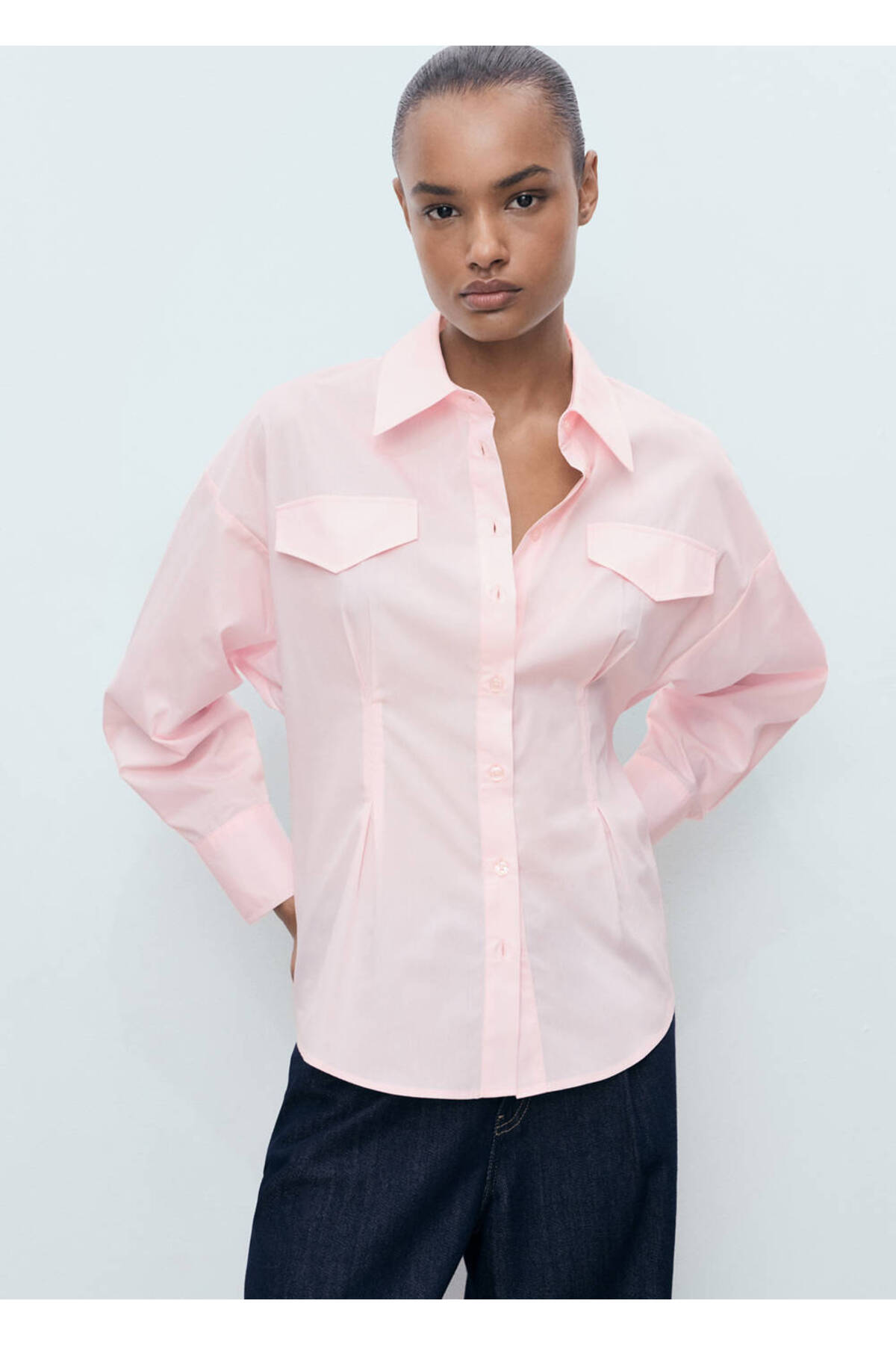 MANGO Shirt with Pocket with Pliers
