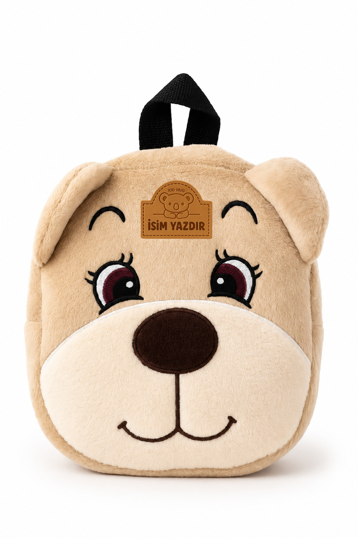 Custom Children's Backpack Teddy Bear Embroidered Kids/Baby Bag – Unisex Soft Plush Bag with Custom Name Tag