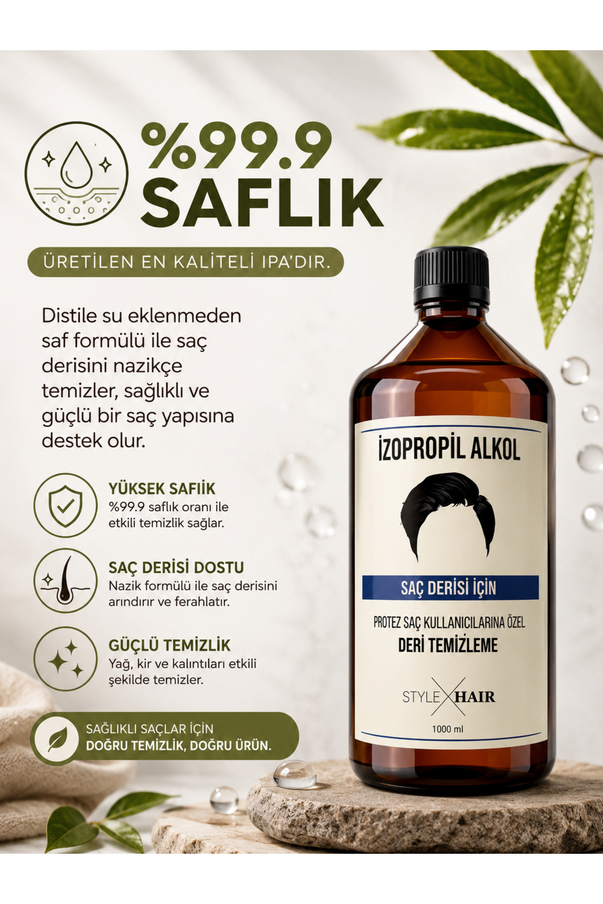 Style Hair İzopropil Alkol 500 ml — STYLEHAIRIZO500 — تصویر 4 از 6