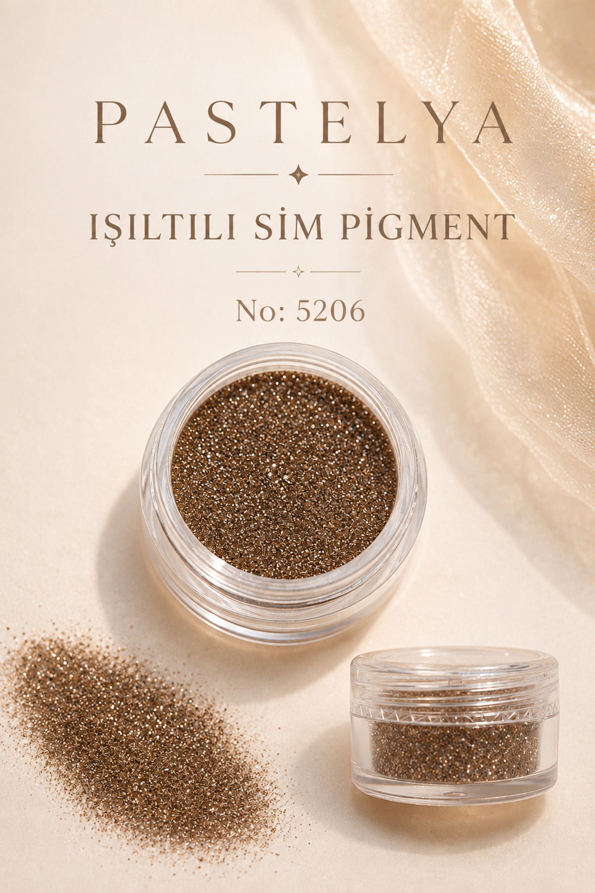 Glitter Sim Göz Farı Yüz ve Vücut Parıltısı Glitter Sim Far 5206-1/170 — طلایی EY5206-1-170