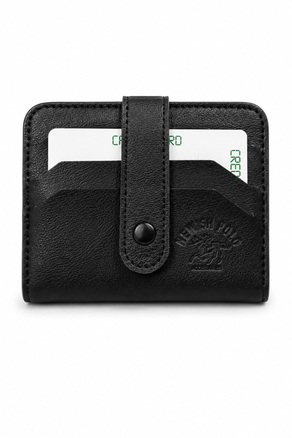 Newish Polo Erkek Siyah Kartlık Cüzdan ve Portföy Clutch Günlük El Çantası görsel 3