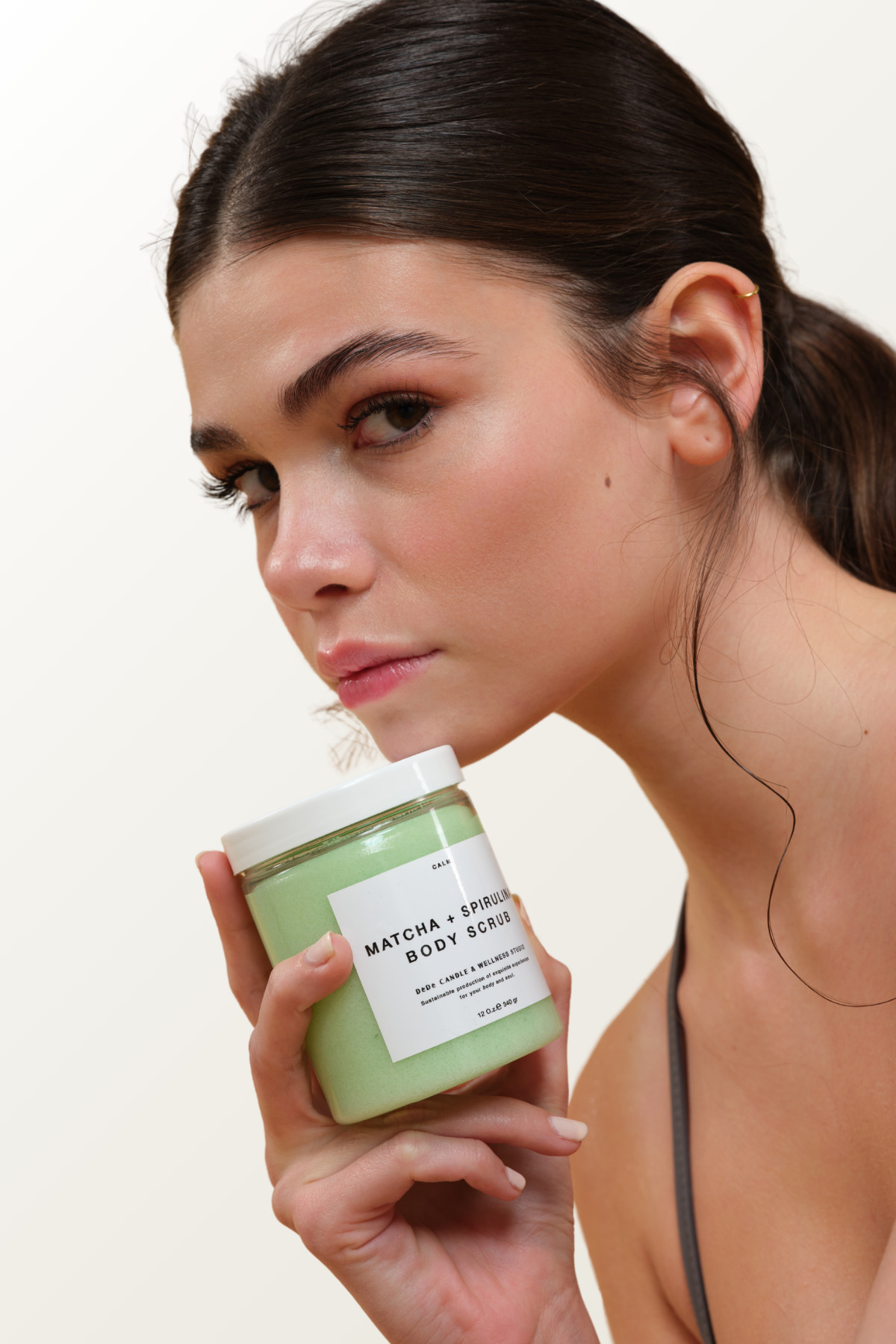 Matcha Spirulina Body Scrub | Vücut Ovması Jel Peeling — MSJAR — تصویر 4 از 9