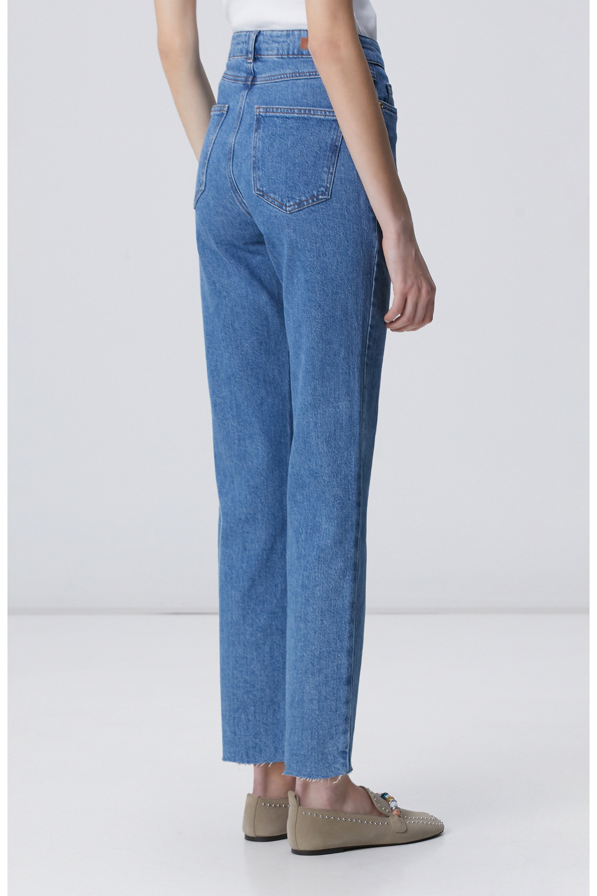 Network Slim Fit Açık Indigo Mavi Denim Pantolon görsel 4