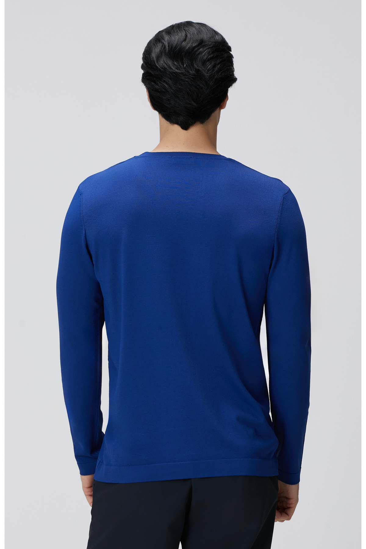 N-Tech Saks Basic Triko Kazak — آبی 1095579 — تصویر 5 از 6