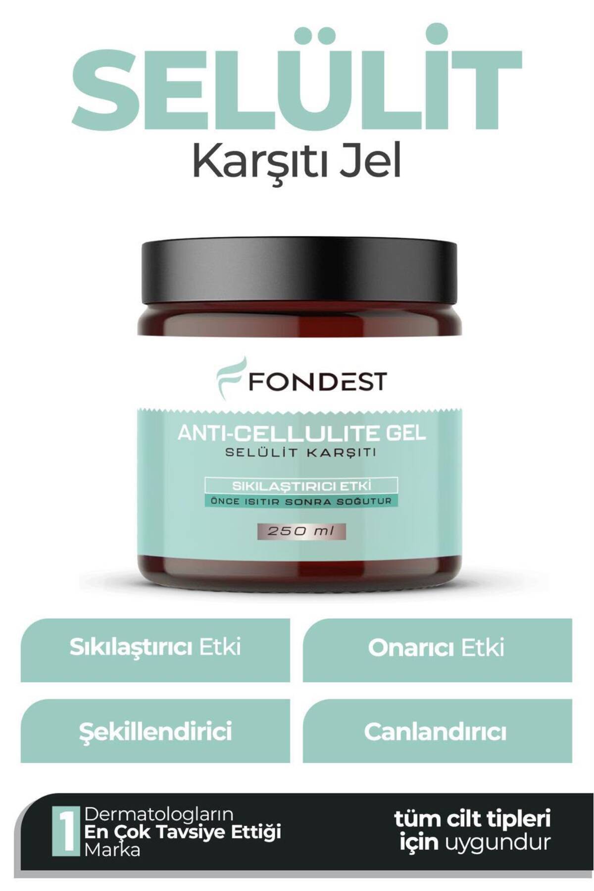 İnceltici1 Sıkılaştırıcı, Selülit Ve Çatlak Giderici Vücut Şekillendirici Jel 250 ml — çatlak-selülit-basen-yağ-zayıflama — تصویر 4 از 4