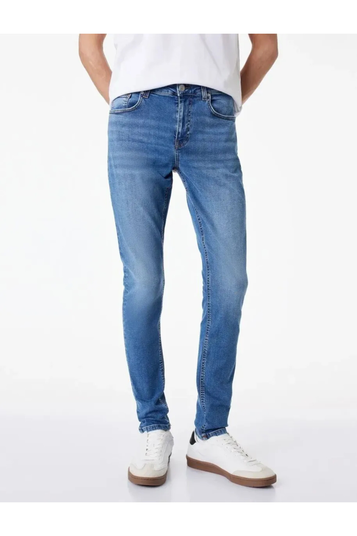 Koton Normal Bel Pamuklu Skinny Fit Jean Pantolon - Michael Jean görsel 3