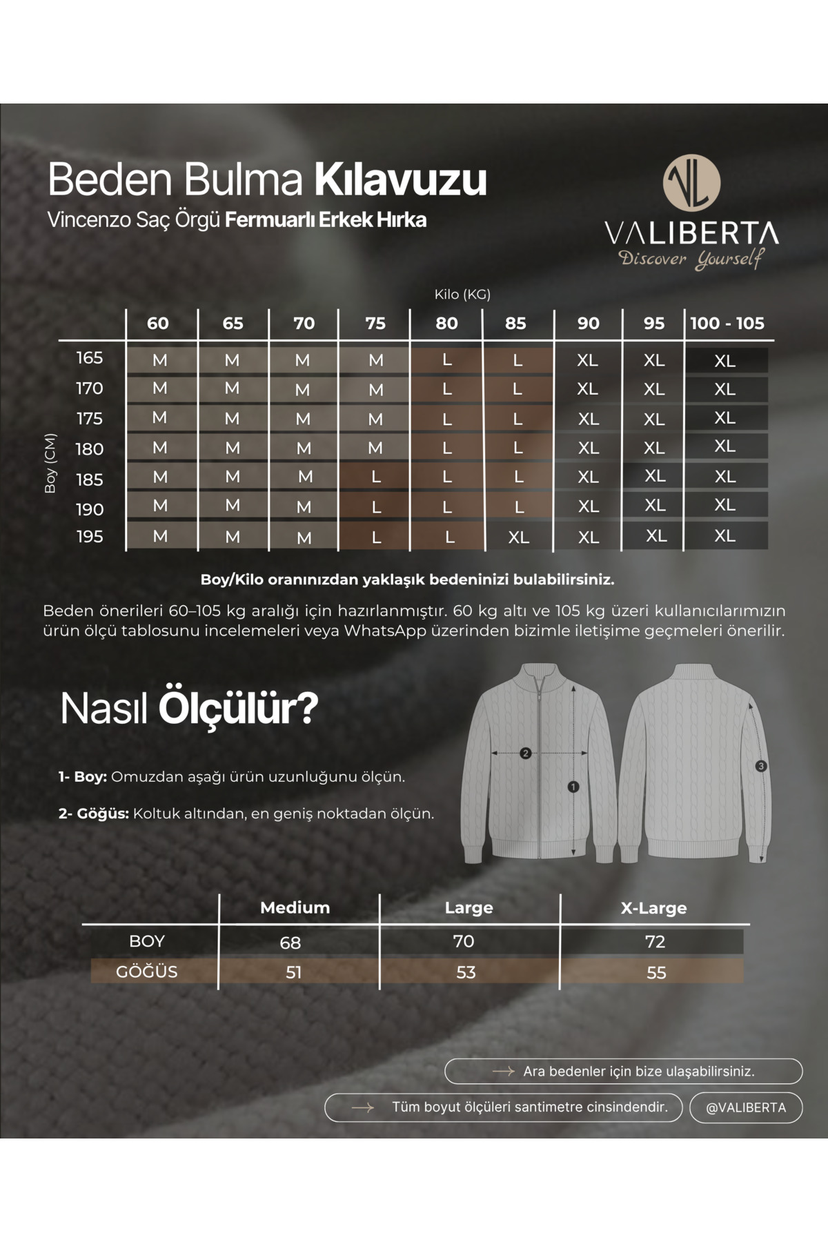Valiberta Vincenzo Anti-Peeling Tüylenmez Saç Örgü Triko Fermuarlı Hırka - Ekru görsel 8