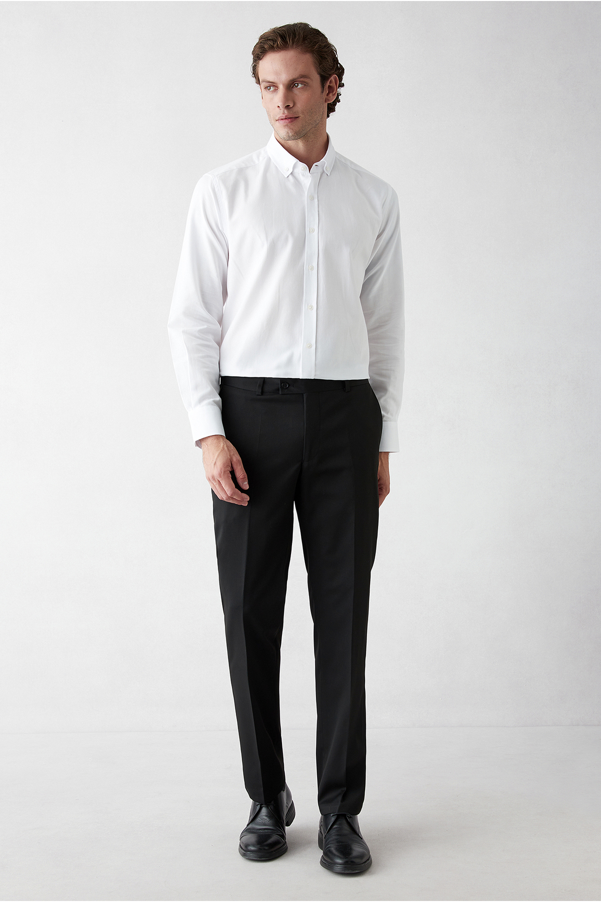 Kiğılı 7 Drop Slim Fit Dar Kesim Mono Yaka Likralı Düz Takım Elbise görsel 4