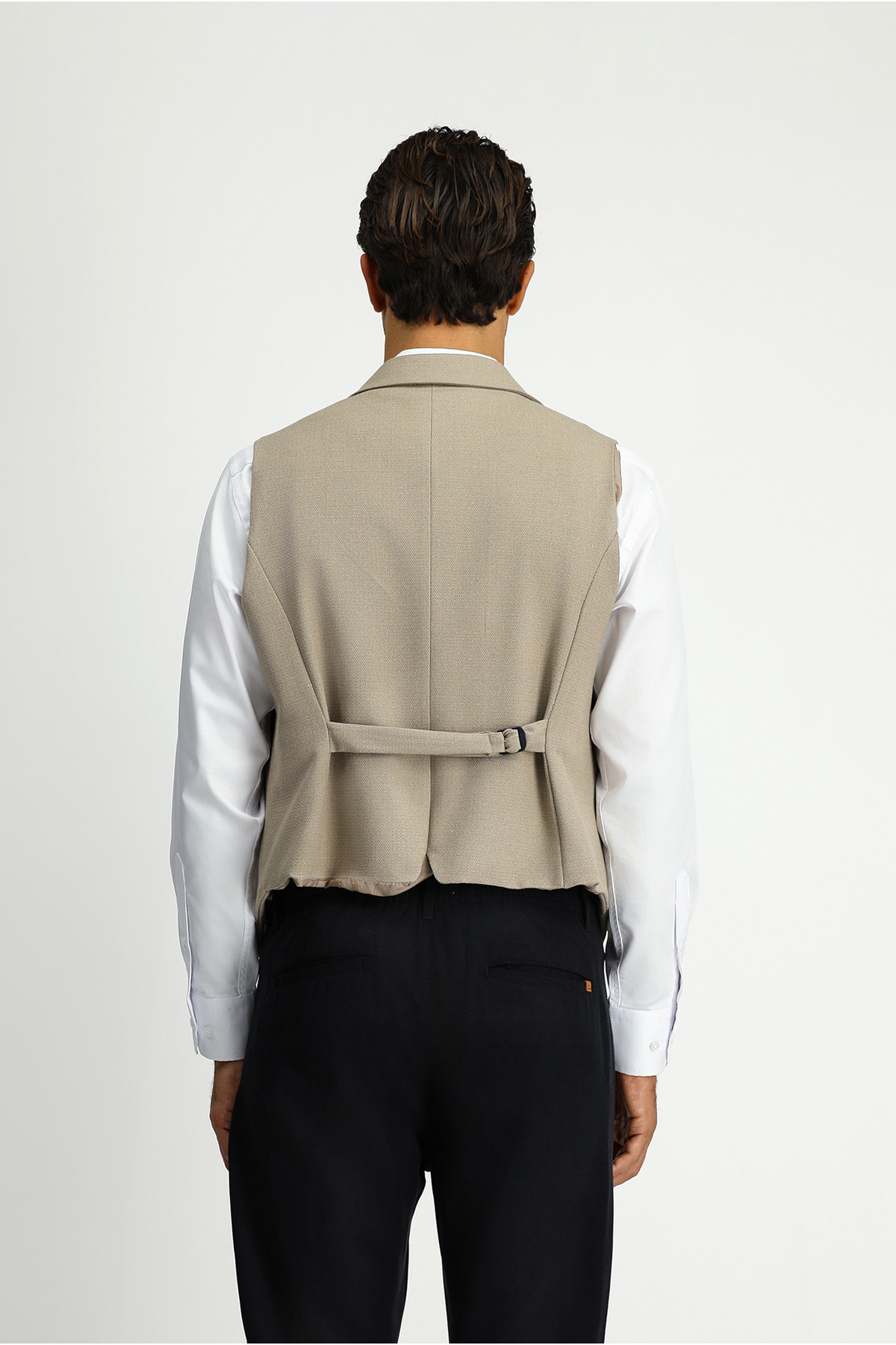 Kiğılı Slim Fit Dar Kesim Desenli Klasik Kruvaze Yelek görsel 6