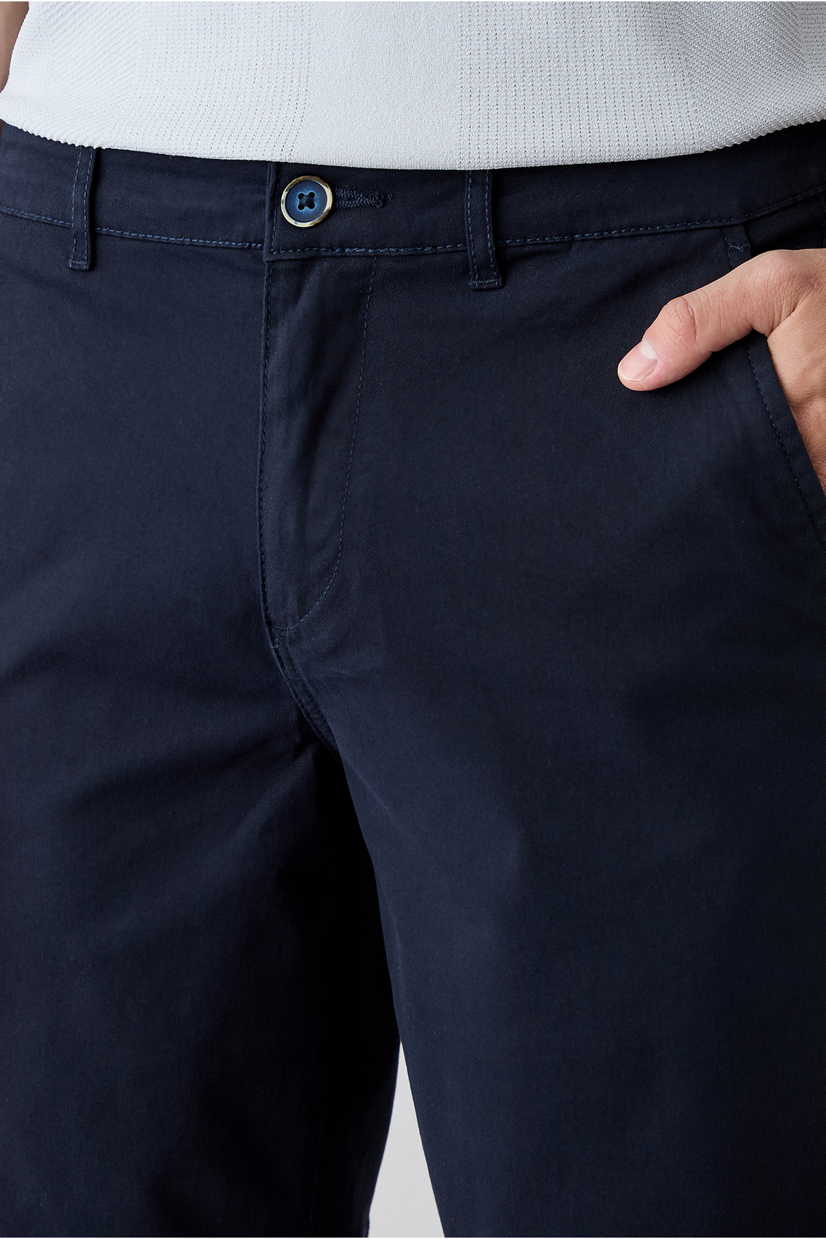 Kiğılı Regular Fit Standart Kesim Yan Cepli Pamuklu Bermuda Şort görsel 4