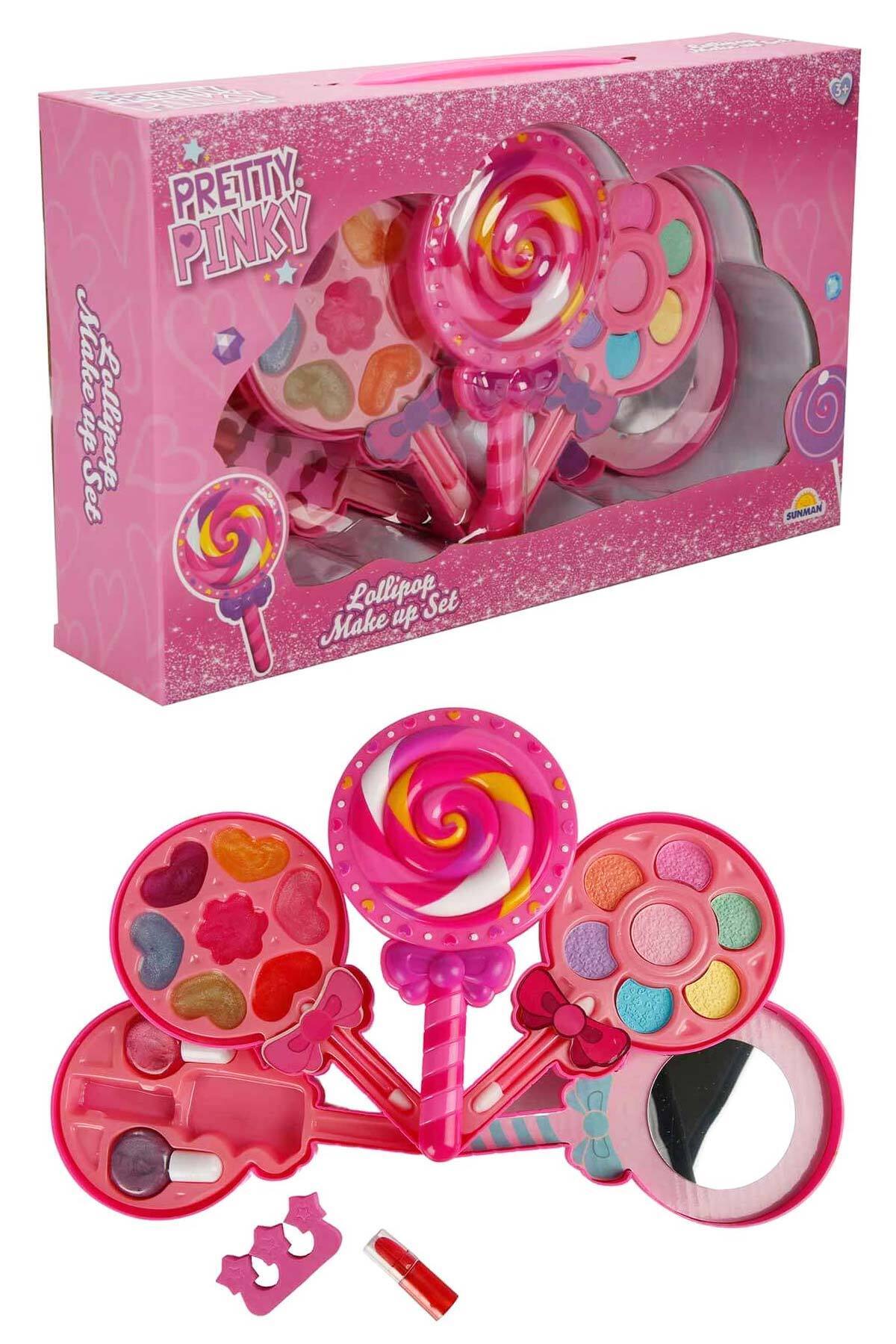 Feyza Oyuncak Pretty Pinky Lolipop Şekilli 4 Katlı Makyaj Güzellik