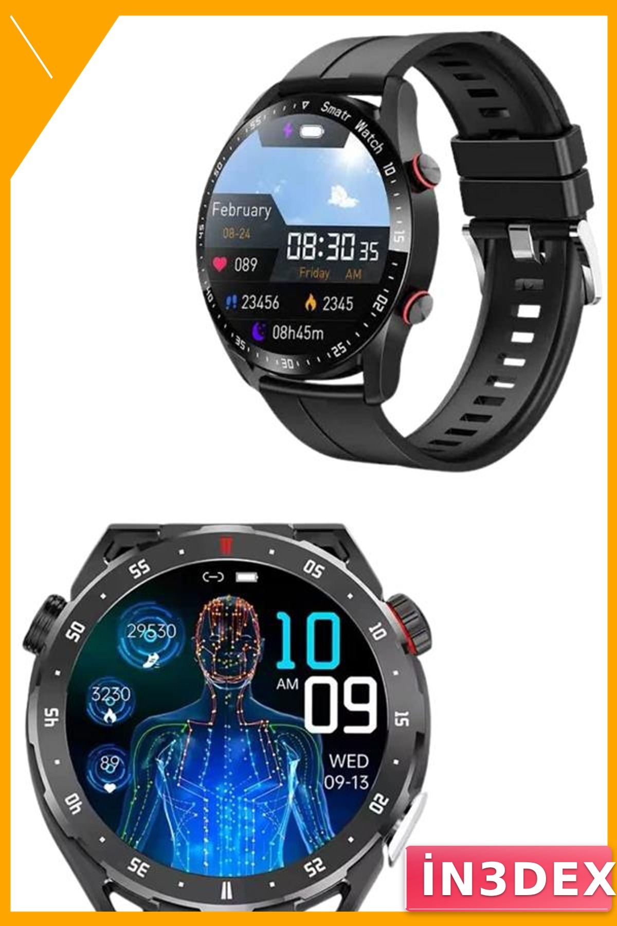 Bluetooth Akıllı Saat Sesli Asistan Bildirim Müzik Kontrolü