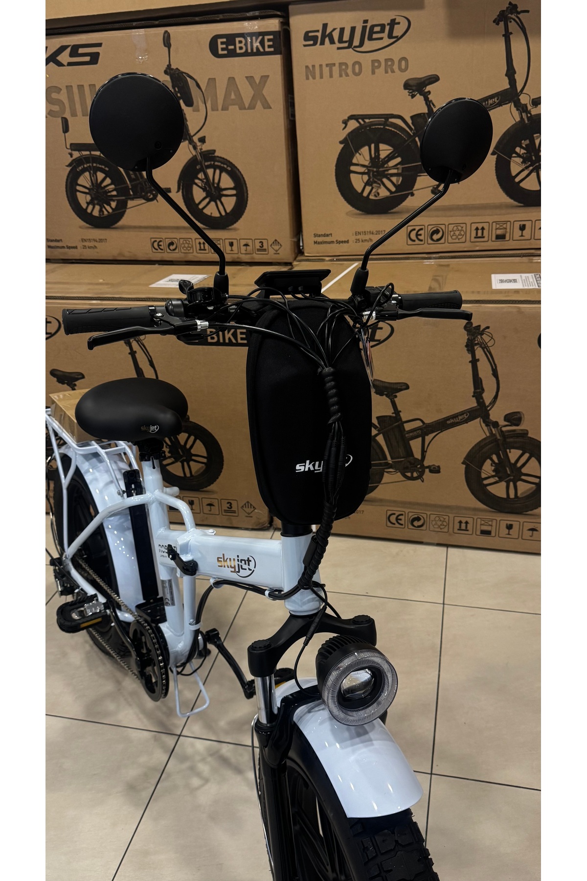 Skyjet Robisto Pro Katlanabi̇li̇r Elekti̇kli̇ Bisiklet