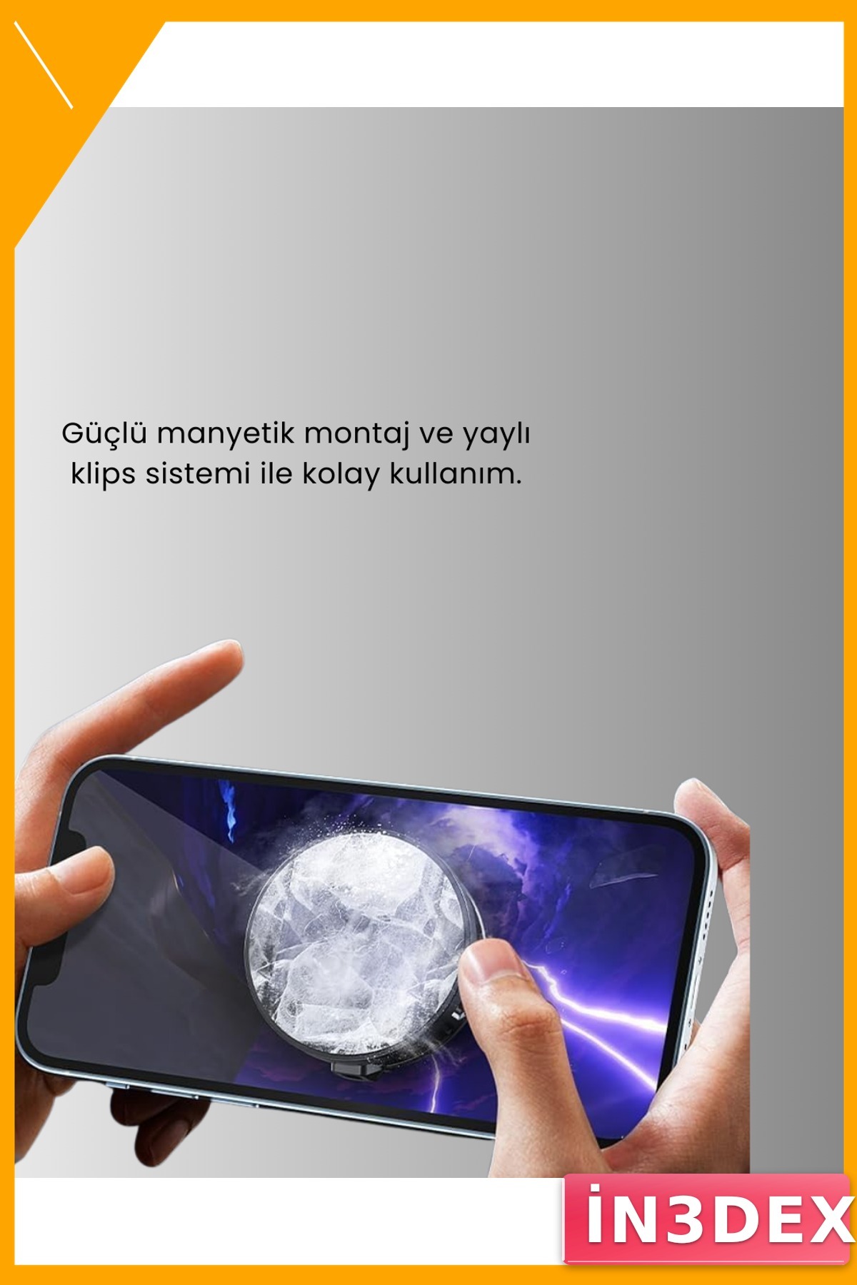 Taşınabilir Telefon Soğutucu 15W Yarı İletken Fanlı Mobil Oyun Aksesuarı