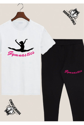 MarkaTurko JİMNASTİK Tasarım Çocuk T-shirt Tayt Kombin