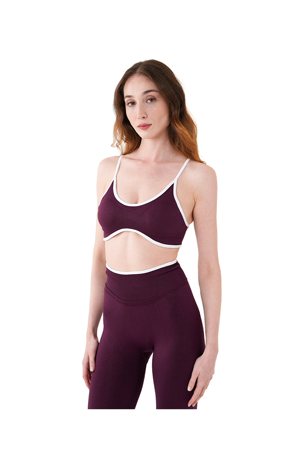 MUSCLECLOTH Nova Seamless Sport Bra Bordo