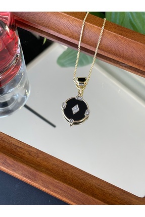 Manolia Jewels Çelik Madalyon Kolye Gold