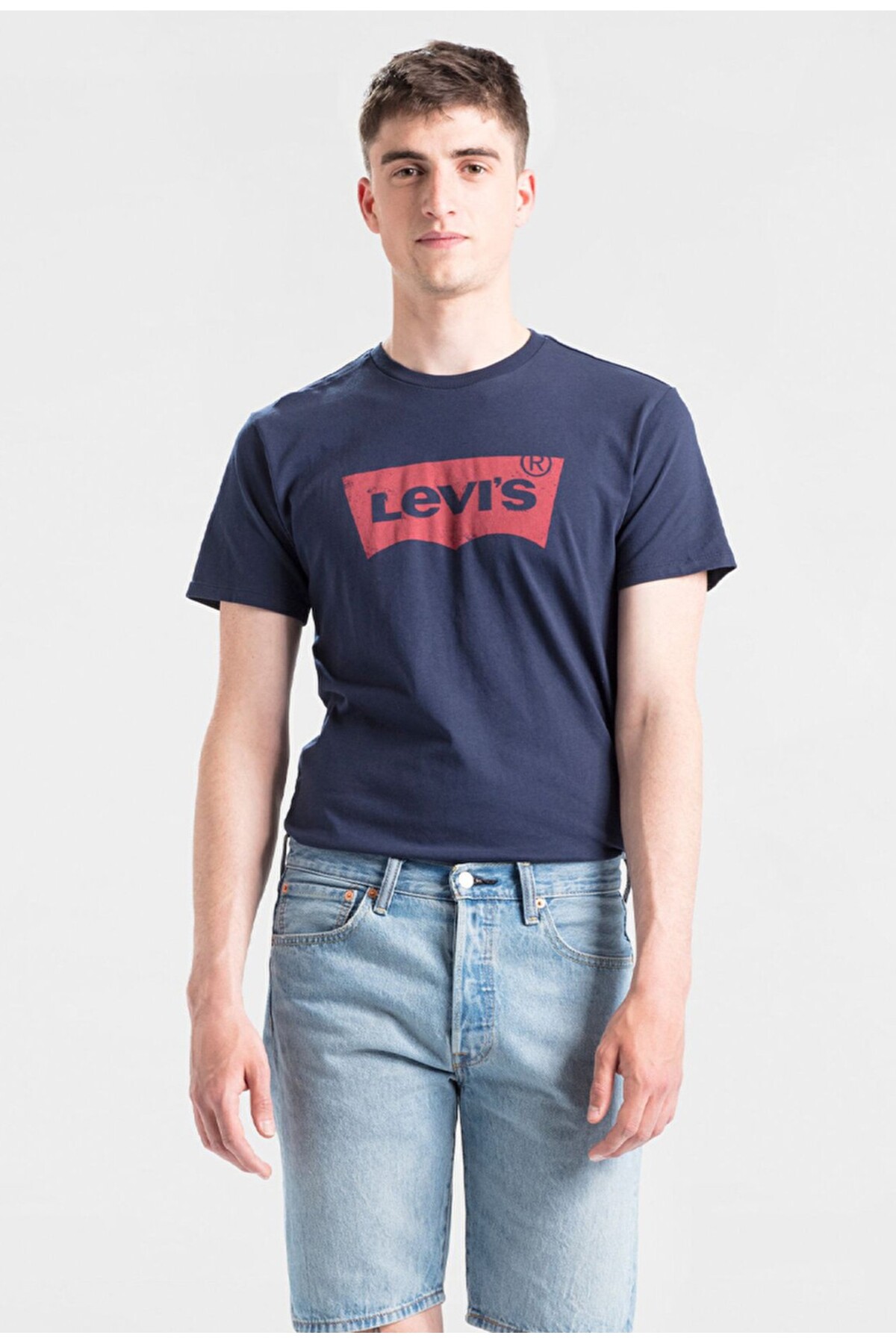 تی شرت یقه گرد سرمه ای مردانه لیوایز تی شرت Levi's