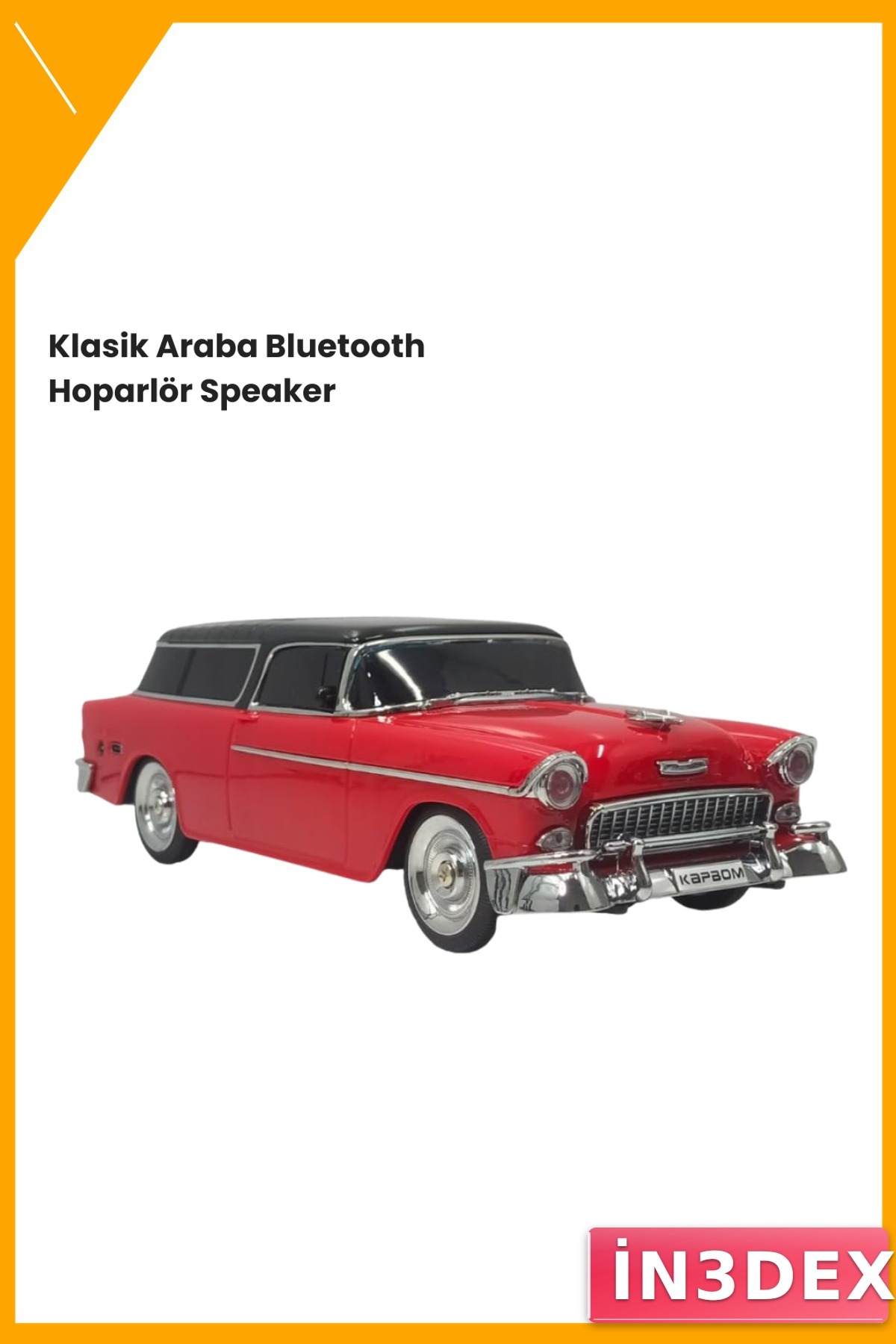 Klasik Araba Tasarımlı Bluetooth Hoparlör 10W TWS FM Radyo
