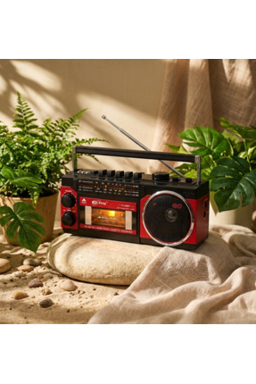 Dynego PX-250 BT Retro Kaset Çalar Bluetooth Hoparlör USB SD Mp3 Çalar FM AM ...