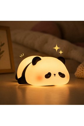 Tasarım PANDA TASARIMLI RENK DEĞİŞTİREBİLEN DOKUNMATİK GECE LAMBASI