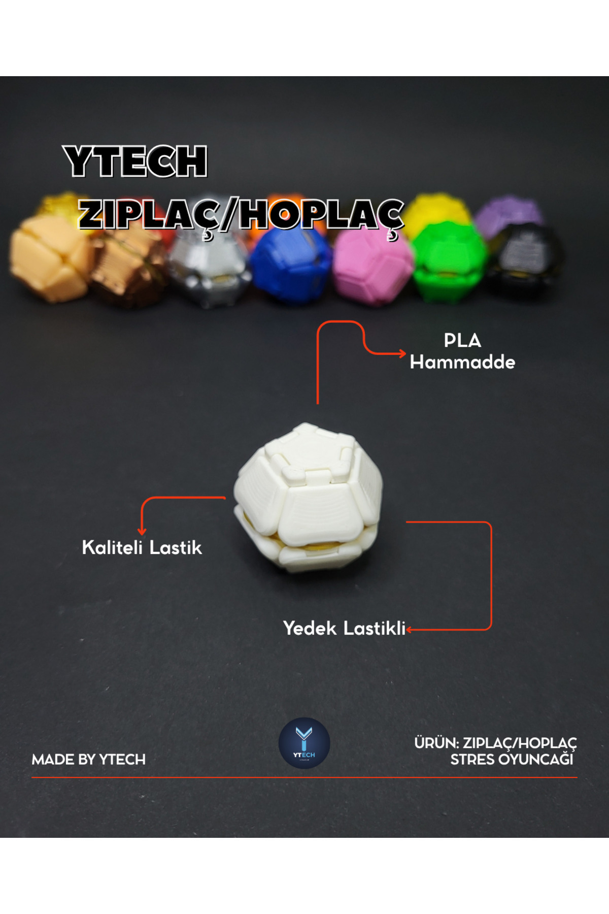 YTECH Zıplaç/Hoplaç Stres Oyuncağı Beyaz - Fiyatı, Yorumları