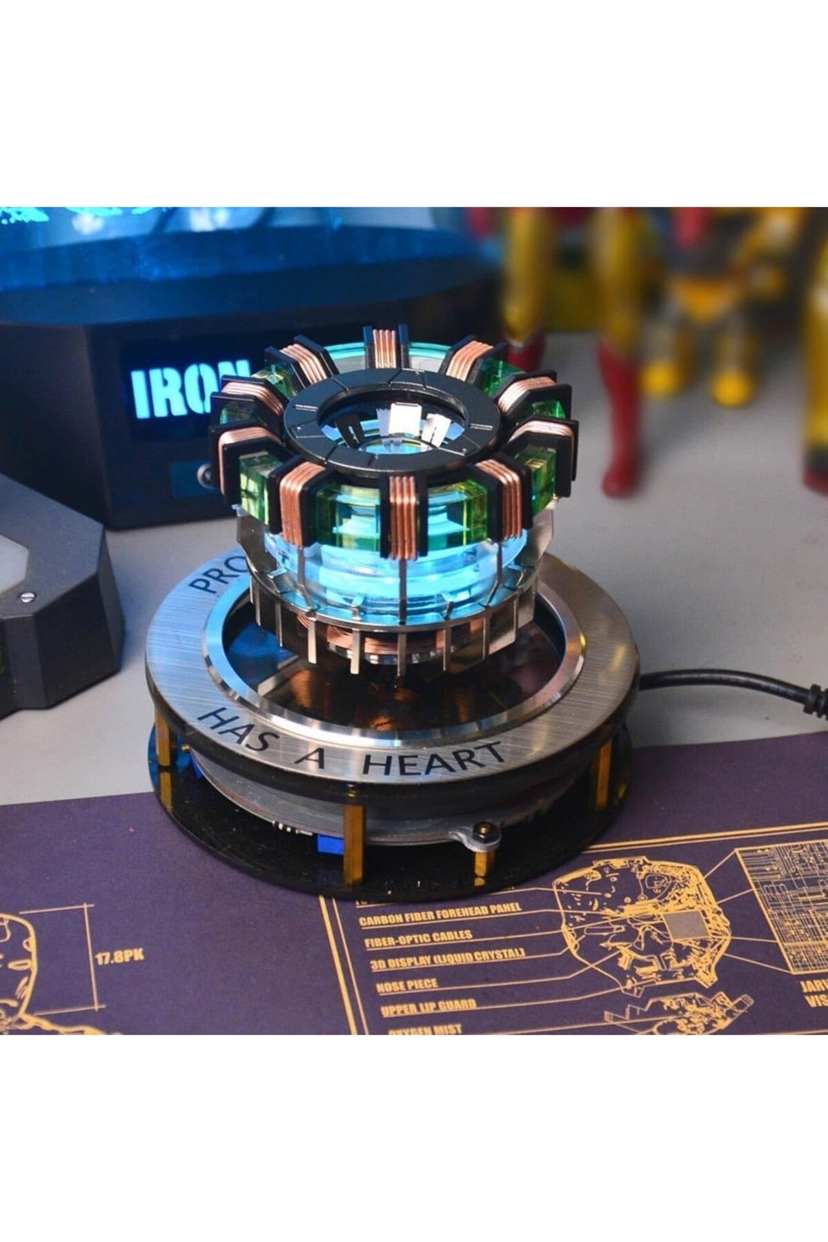 Arc Reactor Mk1 Levitation Display – Iron Man Ilhamlı Manyetik
