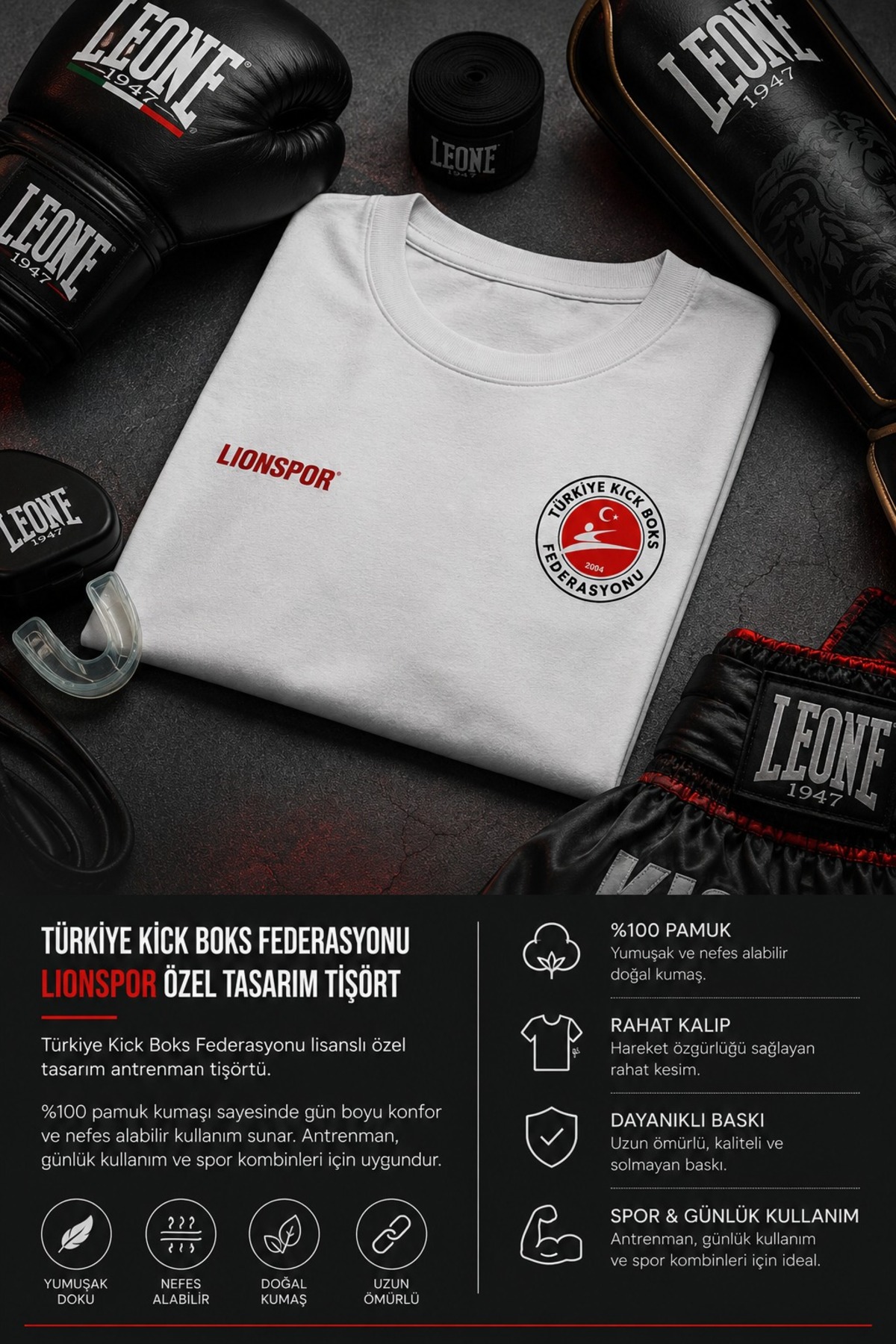 Aym spor kıckboks tşört görsel 3